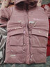 G.duck女童羽絨服免洗易打理2025新款兒童裝冬季加厚中大童中長(cháng)款外套 桃粉羽絨服 150 cm 曬單實(shí)拍圖