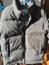 與狼共舞【鵝絨90%】秋冬鎖溫保暖立領(lǐng)工裝外套男士羽絨服 206豆綠 165  曬單實(shí)拍圖