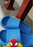 迪士尼（Disney）儿童拖鞋男孩蜘蛛侠软底凉拖居家室内防滑EVA洗澡拖鞋蓝210 实拍图