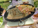 探險者卡式爐烤盤麥飯石烤盤韓式圓形盤燒烤盤鐵板燒煎盤家用烤盤戶外 韓式圓形麥飯石烤盤 曬單實拍圖