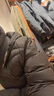 報喜鳥(niǎo)白鴨絨可脫卸帽羽絨服男士休閑寬松面包服外套ESF234208U黑色46 曬單實(shí)拍圖