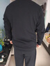 特步特步運動套裝男春季品牌衛(wèi)衣長褲秋冬兩件套大碼寬松長袖跑步男裝 運動套裝：黑+黑 L/175 曬單實拍圖