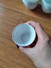 骉祥稻殼一次性功夫茶杯帶杯架食品級(jí)耐高溫家用辦公室待客茶杯防燙y 60ml稻殼杯2（96個(gè)）透明杯架1個(gè) 曬單實(shí)拍圖