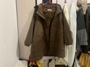 衣典零一（LEDIALYI）加絨加厚派克棉服女中長款2024冬季女裝新款中年寬松棉衣棉襖外套 軍咖色 XL 【推薦140-150斤】 曬單實拍圖