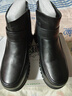 卡帝樂(lè )鱷魚(yú)（CARTELO）冬天媽媽棉鞋真皮羊毛加厚中老年短靴女保暖防滑大碼老人加絨皮鞋 羊毛皮一體 39 曬單實(shí)拍圖