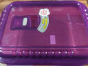 乐扣乐扣 增高型透气耐热玻璃饭盒 微波炉玻璃碗密封储物盒 紫色1000ml 实拍图
