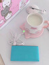哈駱頓（HALODN）加熱杯墊恒溫電熱杯墊陶瓷杯智能保溫杯墊宿舍辦公室家用禮盒套裝 貓咪暖暖杯（陶瓷杯+恒溫杯墊） 【USB禮盒裝】 曬單實(shí)拍圖