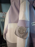 唐獅（TonLion）2024女拼接工裝連帽羽絨服 晨霧紫 S  曬單實拍圖