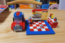 邦宝（BanBao）积木拼装警车回力车战机场景5岁+男孩儿童玩具礼物 车辆维修房8635（回力功能） 实拍图