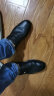 红蜻蜓休闲男鞋2023夏款镂空透气爸爸鞋牛皮耐磨软面皮 WTL23256黑色38 实拍图
