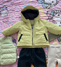 戴維貝拉（DAVE＆BELLA）兒童羽絨服保暖男童衣服連帽女童上衣冬裝新款加厚中大童外套 牛油果綠【現貨】 100 cm（建議身高90-100cm） 曬單實(shí)拍圖
