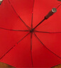 希雨大號雨傘男士長柄雙人傘雙層加固強(qiáng)抗風(fēng)遮陽防曬女晴雨兩用印logo 雙層（外黑內(nèi)酒紅）雙人-130cm 曬單實(shí)拍圖