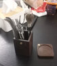 從簡(jiǎn)黑檀木茶道六君子套裝茶取茶葉開茶餅工具茶具配件大全 大馬士5件套+杯墊6個(gè)+黑檀海棠筒 曬單實(shí)拍圖