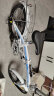 永久20英寸折叠自行车7级变速双碟刹男女士学生单车城市通勤车 白蓝色 实拍图