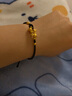 中國黃金（CHINA GOLD）黃金手鏈女足金在逃公主蝴蝶結手鏈轉運珠鈴鐺七夕情人節生日禮物 在逃公主手鏈 約0.8g 曬單實(shí)拍圖