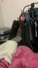 斐莉玥PU皮羽絨服女短款2024年新款韓版寬松百搭皮衣女秋冬外套白鴨絨 黑色(PU皮) M 曬單實(shí)拍圖