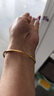 金至尊黃金手鐲實(shí)心三生三世999足金鐲子送女友生日禮物計價(jià)29.94克 曬單實(shí)拍圖