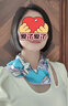 瑪麗亞·古琦（MARJA KURKI）真絲絲巾女小方巾 高檔真絲圍巾 桑蠶絲小絲巾絲綢禮物 自由飛翔 藍色 曬單實拍圖
