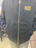 BOY LONDON【碟中諜】秋情侶外套刺繡棒球領(lǐng)飛行員夾克N23033 黑色 XS 曬單實拍圖
