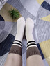 棉坊屋美拉德復古襪子女士中筒襪雙針ins風(fēng)保暖透氣棉襪百搭條紋棉襪長(cháng) 5色混搭裝 5雙 曬單實(shí)拍圖