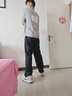 衣品天成天絲萊賽爾休閑褲男士褲子夏季薄款系帶美式高街闊腿直筒冰絲褲 曬單實(shí)拍圖