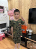 迷彩服套裝男童短袖兒童夏裝戰狼夏令營(yíng)運動(dòng)小孩短袖洋氣童裝潮服 戰神款上衣+褲子 130尺碼 曬單實(shí)拍圖