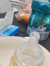 好孩子（gb）新生嬰兒奶嘴寬口徑通用0-6個月寶寶奶瓶配件仿母乳防脹氣硅膠 【2只裝】奶嘴（小圓孔S號/慢流量）0-3個月 硅膠（寬口徑）可自由搭配 曬單實(shí)拍圖