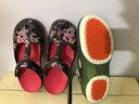 維布倫包頭洞洞鞋女中老年防滑夏季厚底軟底外穿旅游孕婦媽媽果凍涼鞋女 四季花開(kāi)黑色 37 曬單實(shí)拍圖