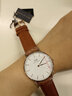 丹尼爾惠靈頓（DanielWellington）DW男女情侶手表36mm時(shí)尚歐美表皮帶石英腕表七夕節(jié)禮物DW00100111 曬單實(shí)拍圖