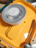 沃德百惠（WORTHBUY）304不锈钢饭盒保温上班族学生1人便携大容量分隔型带汤碗便当餐盒 K16款蓝黄色+餐具+袋 实拍图