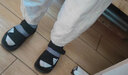 阿迪達(dá)斯 （adidas）Adidas夏男女童魔術(shù)貼沙灘露趾涼鞋GW0344 GW0344 32 碼13K/適合腳長(zhǎng)190mm 曬單實(shí)拍圖