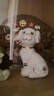 希盼陶瓷旺財(cái)小狗擺件工藝禮品十二生肖可愛小狗家居裝飾品擺設(shè) 坐狗()斑點(diǎn)狗E 曬單實(shí)拍圖