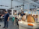 十八紙陳列展示架裝飾置物展臺商用展示柜展架創(chuàng  )意展覽臺藝術(shù)展會(huì ) 白色 長(cháng)350-400寬88高88cm 曬單實(shí)拍圖