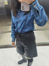 茵曼（INMAN）【商場(chǎng)同款】啞光PU皮褲2024春秋女裝新款后腰松緊小A顯瘦短褲 黑色 26 曬單實(shí)拍圖