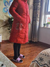 恒源祥民族風(fēng)棉衣女士中長(cháng)款秋冬裝新款紅色羽絨棉襖中國風(fēng)刺繡結婚棉服 正紅色 3XL 曬單實(shí)拍圖