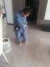 G.DUCKKIDS兒童法蘭絨睡衣冬季男童夾棉珊瑚絨加厚加絨寶寶男孩家居服套裝 88145藍色 130 適合身高120-130cm年齡7-8周 曬單實拍圖