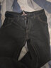 真維斯（Jeanswest）牛仔褲男秋冬款加厚保暖寬松直筒褲子男士冬季潮牌加絨牛仔長(cháng)褲 51黑色 32 (腰圍2尺5) 曬單實(shí)拍圖