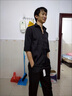 安初夏冰絲條紋短袖t恤男士休閑套裝夏季薄款衣服男裝潮流修身穿搭配 C006黑色套裝+送項(xiàng)鏈 XL 【推薦120-140斤】 曬單實(shí)拍圖