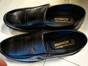 回力皮鞋男真皮軟底防滑男士中老年人爸爸鞋透氣休閑老人鞋舒適男鞋子 813黑色單鞋（不加絨） 44 曬單實(shí)拍圖