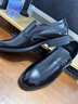 老人頭2025新款男式皮鞋商務(wù)經(jīng)典真皮休閑皮鞋一腳蹬純牛皮皮鞋男德比鞋 MM80350-1黑色 42 曬單實(shí)拍圖
