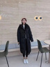 羅蒙（ROMON）oversize羽絨棉衣棉服女長(zhǎng)款韓系寬松厚面包服外套2025年新款棉襖 黑色 L 適合125-140斤 曬單實(shí)拍圖