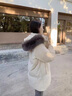 可茵（Keyin）羽絨棉服女中長(zhǎng)款2024冬季新款韓版寬松毛領(lǐng)連帽面包服棉衣外套女 圖片色 L 曬單實(shí)拍圖