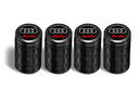 適用于奧迪A4L A6L A3 Q3 Q7 Q5L輪胎氣門嘴帽碳纖維防塵保護帽蓋 碳纖維槍色【奧迪】 曬單實拍圖