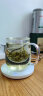 忆壶茶（YIHUTEA）茶具茶杯玻璃杯办公室水杯子男女带盖喝茶杯茶水分离杯带把泡茶杯 【加大加厚】500ML竹木盖 实拍图