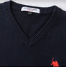 U.S. POLO ASSN.背心男秋季保暖針織V領(lǐng)無(wú)袖背心馬甲男純棉內搭上衣 曬單實(shí)拍圖