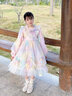 A 21 FUNB女童洛麗塔公主裙小女孩秋冬2025新款洋氣兒童蓬蓬彩虹網(wǎng)紗連衣裙 春-秋幻彩M650+幻彩發(fā)飾 140 cm 曬單實(shí)拍圖