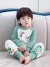 G.DUCK KIDS童裝女童睡衣秋冬季新款兒童家居服珊瑚絨小恐龍衣服寶寶連體睡袋 彩虹恐龍 90碼建議80-90cm1歲半-2歲cm 曬單實拍圖