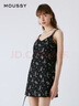 moussy 女裝新款迪士尼合作款花色吊帶連衣裙女028GAY30-5550 020黑色 M 00002 曬單實拍圖