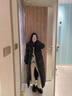 乖甜星長(cháng)款棉服女超長(cháng)過(guò)膝到腳踝棉衣2026冬季新款藝考棉襖外套棉服女裝 黑色 L 120-135斤 曬單實(shí)拍圖