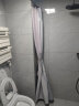 施香曼浴帘套装免打孔隐形防水布卫生间浴室隔断帘淋浴折叠弧形干湿分离 瞅啥呢 B款+帘宽2米x2米高浴帘 实拍图